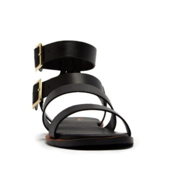 Strappy Gladiator Sandals in Black - Picture 6 of 9